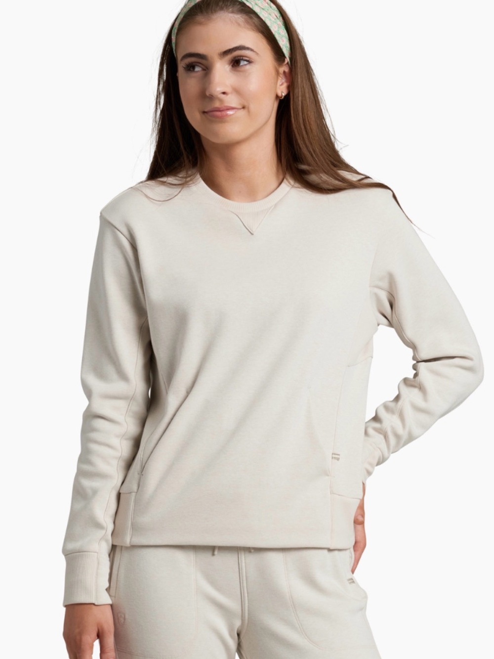 Kuhl Kozy Crew Everyday Crewneck Sweatshirt - Cream
